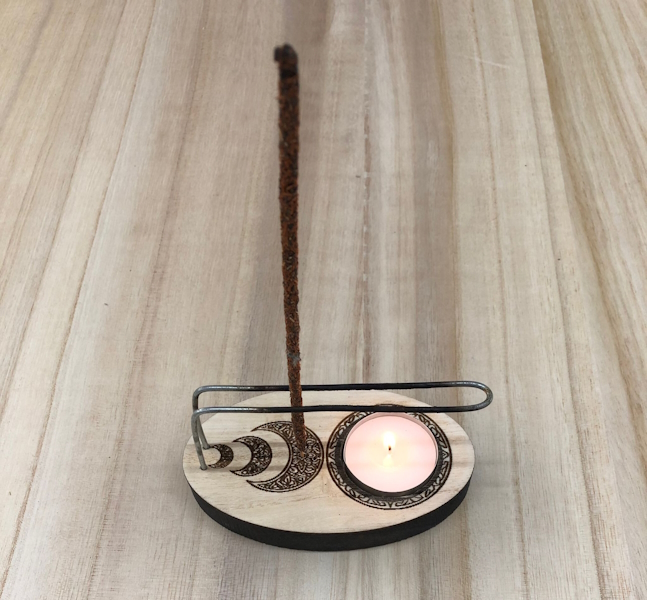 Quemador palo santo fases lunares